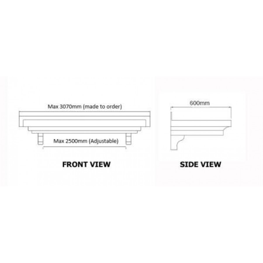 Delta 2000+ Series Window / Overdoor Canopy - Made to Measure