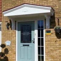 Pacific M GRP Overdoor Porch Entrance Canopy